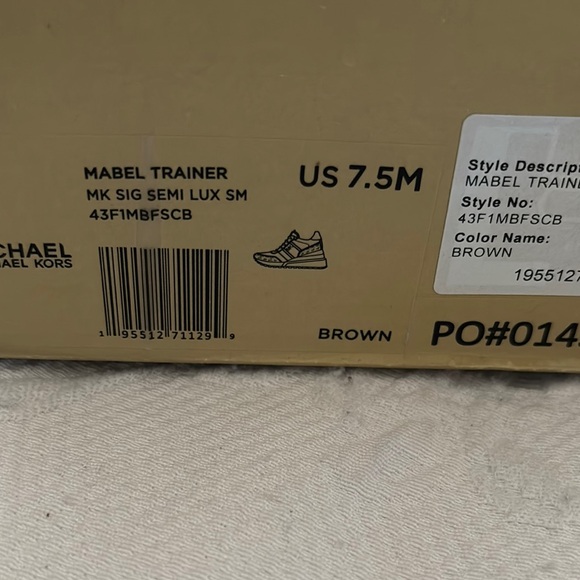 Michael Kors Monochrome Sneakers with Silver Detail - Picture 7 of 7